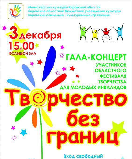 В Кирове впервые пройдет фестиваль творчества молодых инвалидов