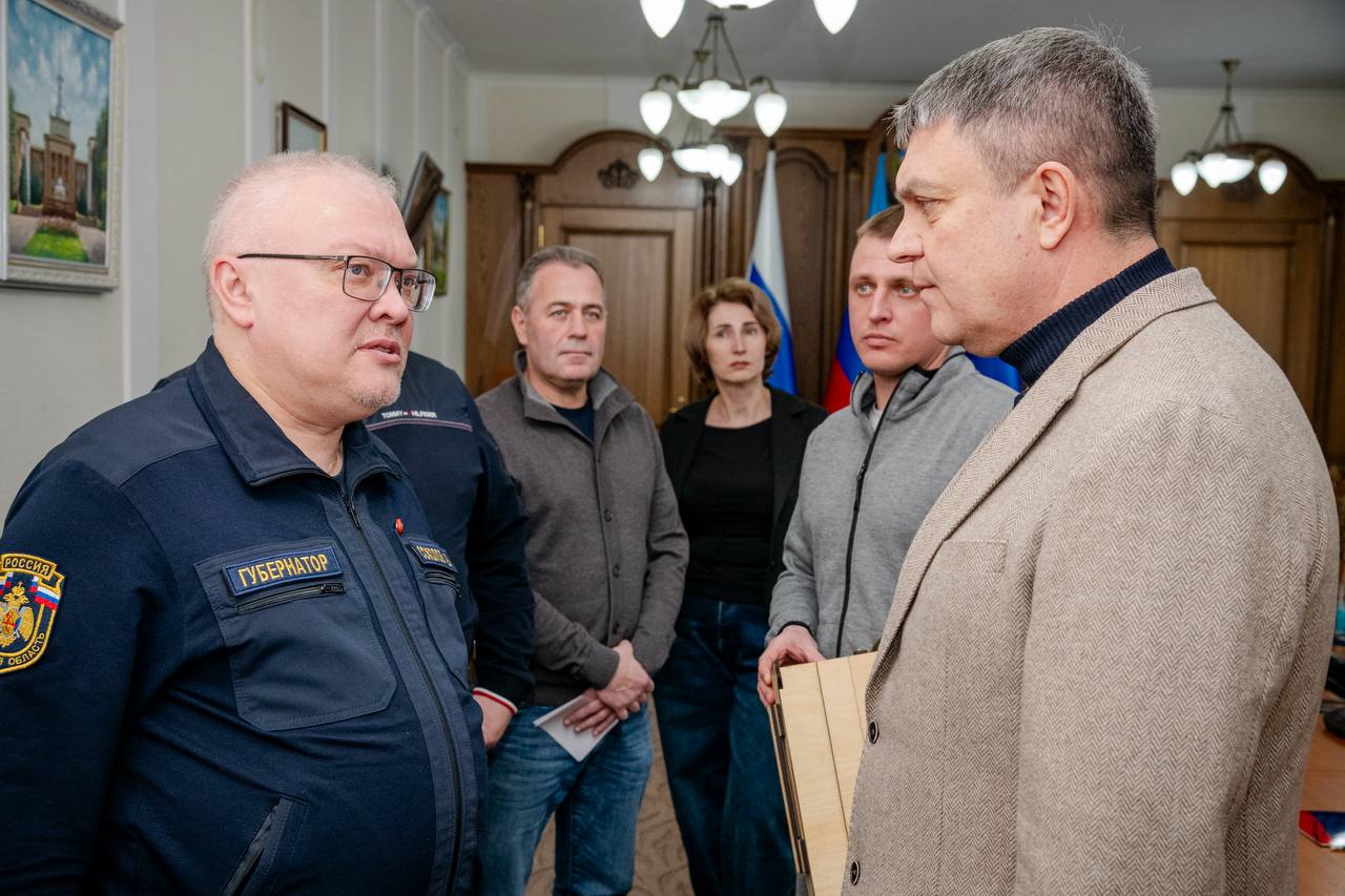 Александр Соколов провел встречу с главой ЛНР Леонидом Пасечником