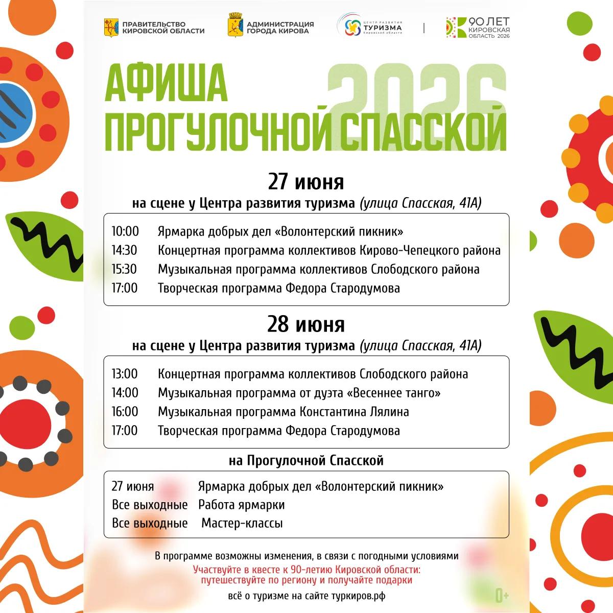 Волонтёрский пикник и музыка до вечера: чем порадует Спасская в выходные