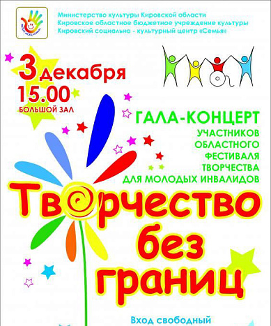 В Кирове впервые пройдет фестиваль творчества молодых инвалидов