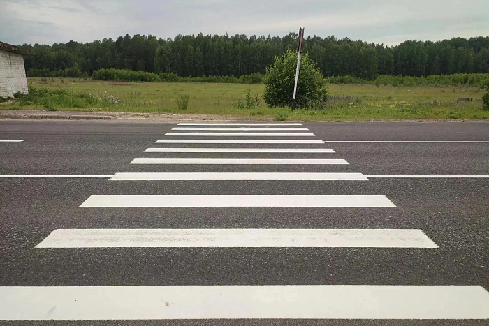 В Кировской области завершено обновление дорожной разметки