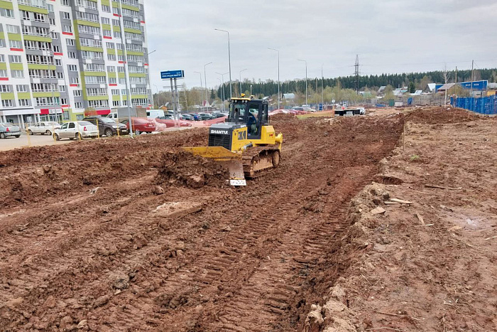 К 650-летию Кирова продолжается строительство улицы Чистопрудненской