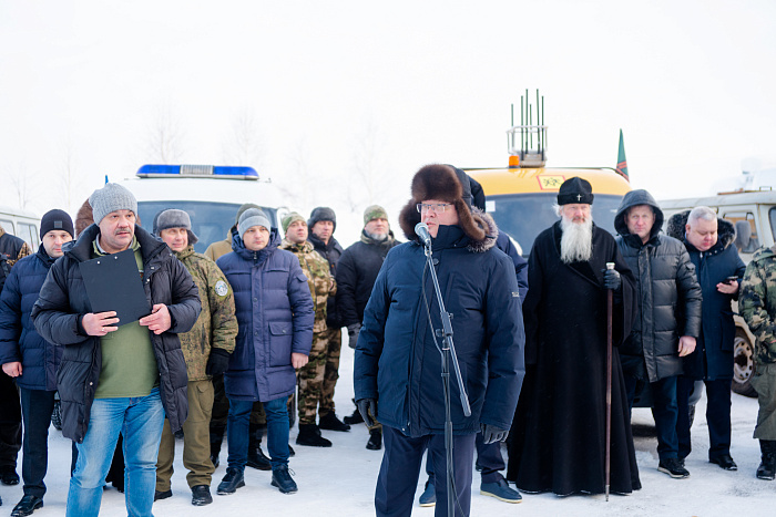 Александр Соколов и Леонид Слуцкий проводили гуманитарный конвой в зону СВО