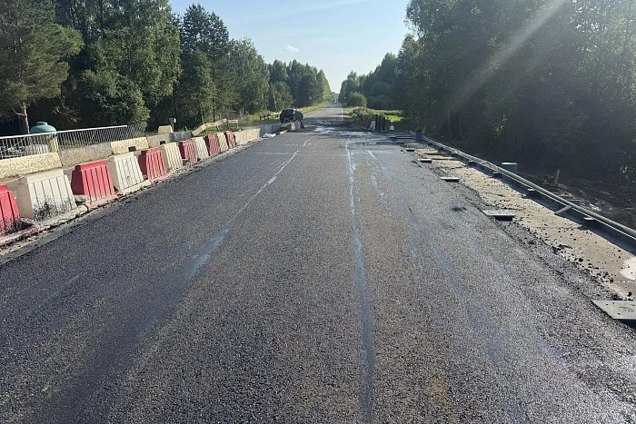 На трассе Яранск – Санчурск продолжается ремонт моста через реку Мамокша